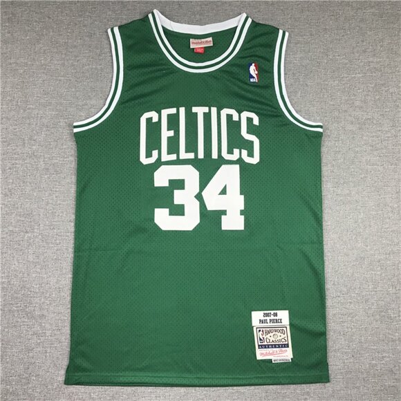 Mens Paul Pierce Green Stitched Jersey